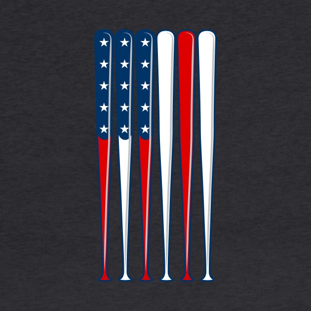 Baseball USA Flag by DreamShirts